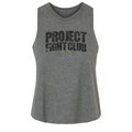 DEEP HEATHER CROPPED RACERBACK TANK - SPREAD CHRISTIANITY