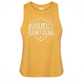 GOLD CROPPED RACERBACK TANK - PROTECT ANIMALS & WILDLIFE