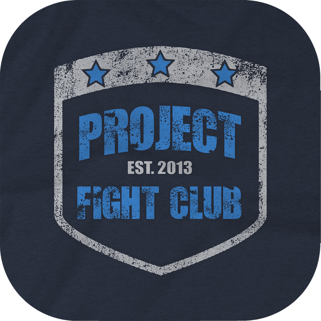 WOMENS NAVY RACERBACK CROPPED TANK #2 - SUPPORT POLICE