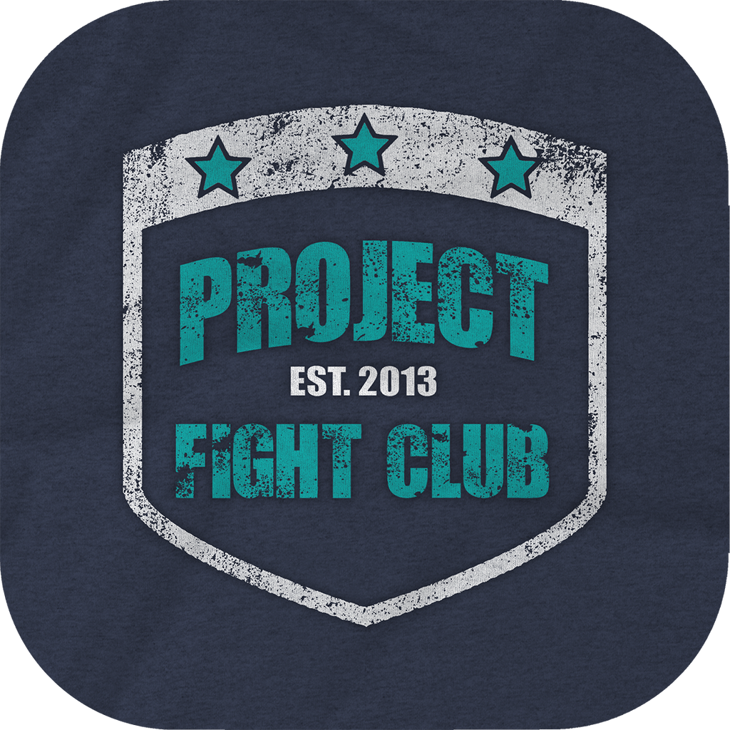 WOMENS NAVY CROPPED RACERBACK TANK #2 - FIGHT ADDICTION