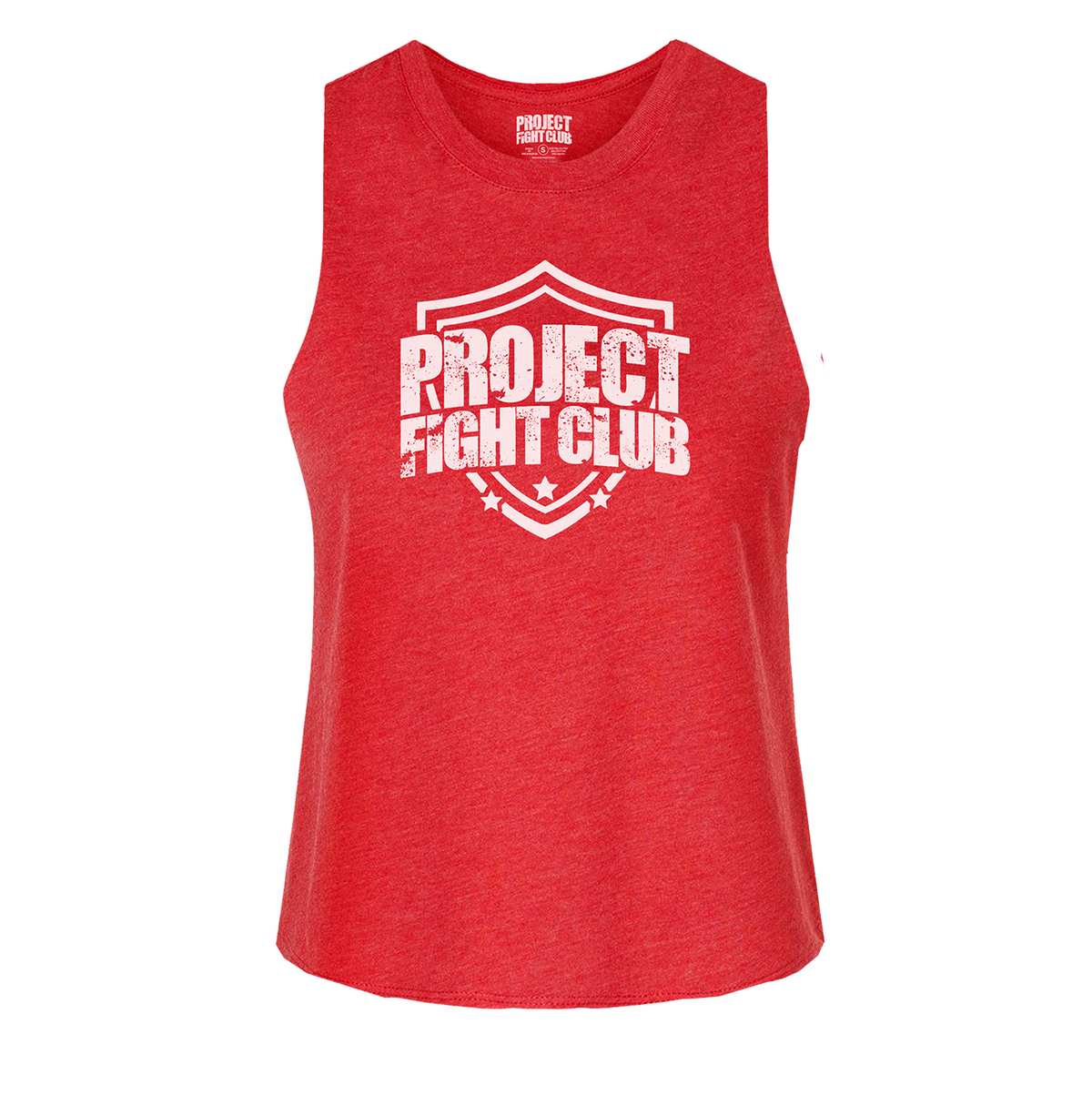 RED CROPPED RACERBACK TANK - HONOR FIREFIGHTERS & EMTs