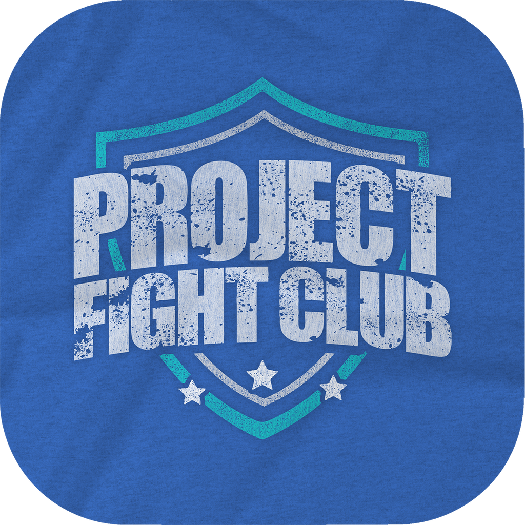 WOMENS BLUE CROPPED RACERBACK TANK - FIGHT ADDICTION