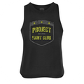 BLACK CROPPED RACERBACK TANK #2 - SPREAD CHRISTIANITY