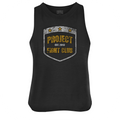BLACK CROPPED RACERBACK TANK #2 - PROTECT ANIMALS & WILDLIFE