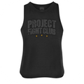 BLACK CROPPED RACERBACK TANK - PROTECT ANIMALS & WILDLIFE
