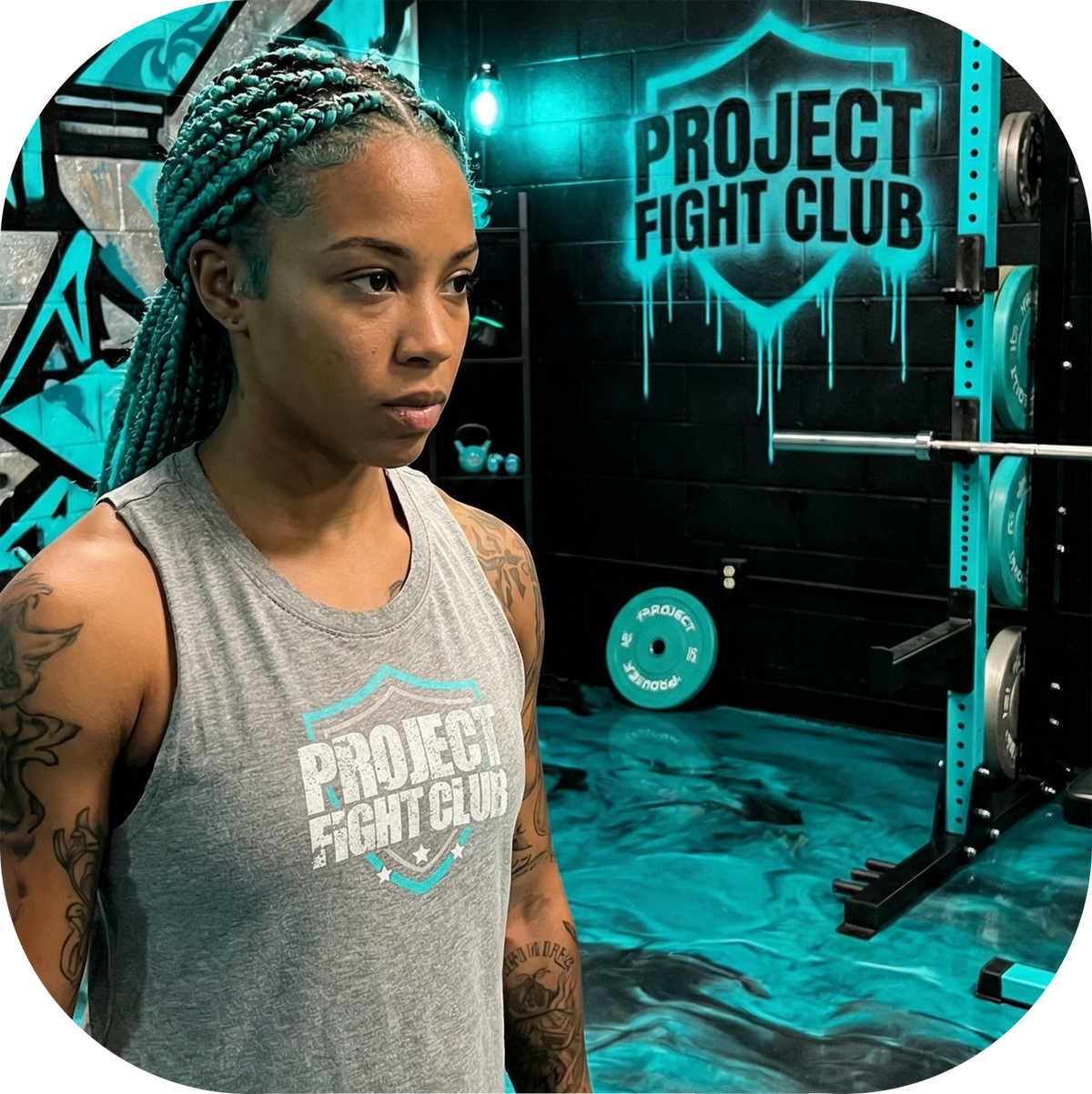 WOMENS GREY CROPPED RACERBACK TANK - FIGHT ADDICTION