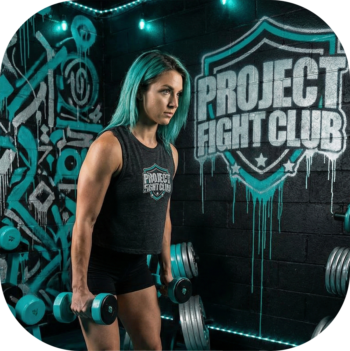 WOMENS DARK GREY CROPPED RACERBACK TANK - FIGHT ADDICTION