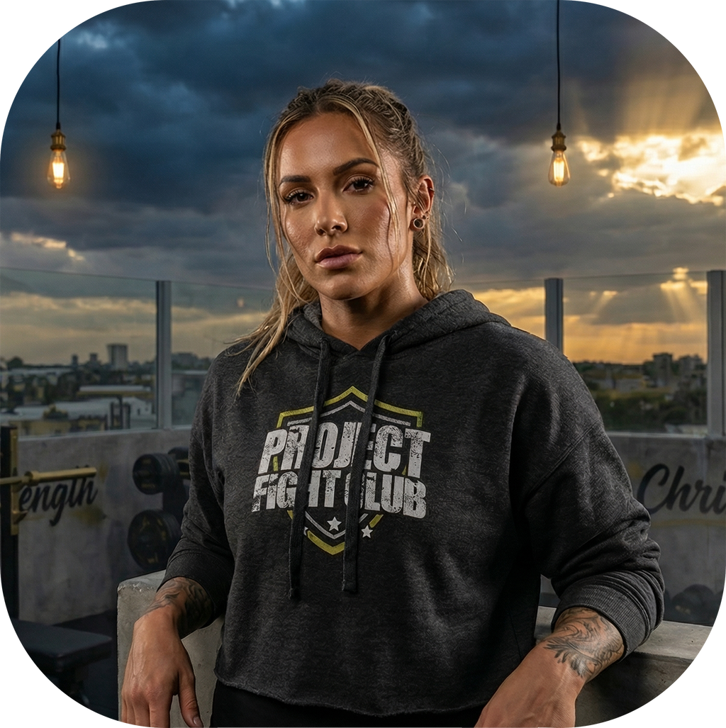 DARK GREY CROPPED HOODIE - SPREAD CHRISTIANITY