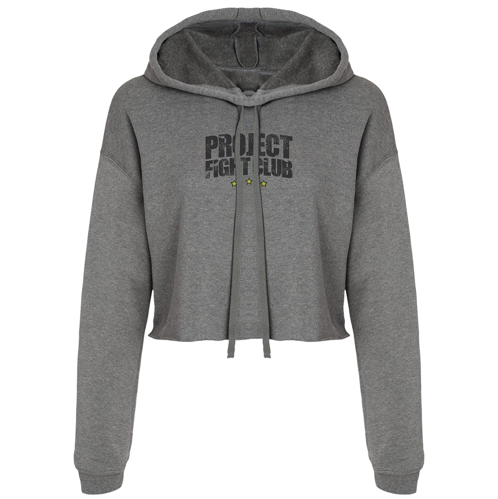 DEEP HEATHER CROPPED HOODIE - SPREAD CHRISTIANITY
