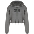 DEEP HEATHER CROPPED HOODIE - SPREAD CHRISTIANITY