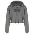 WOMENS GREY CROP HOODIE - HONOR SOLDIERS & VETERANS