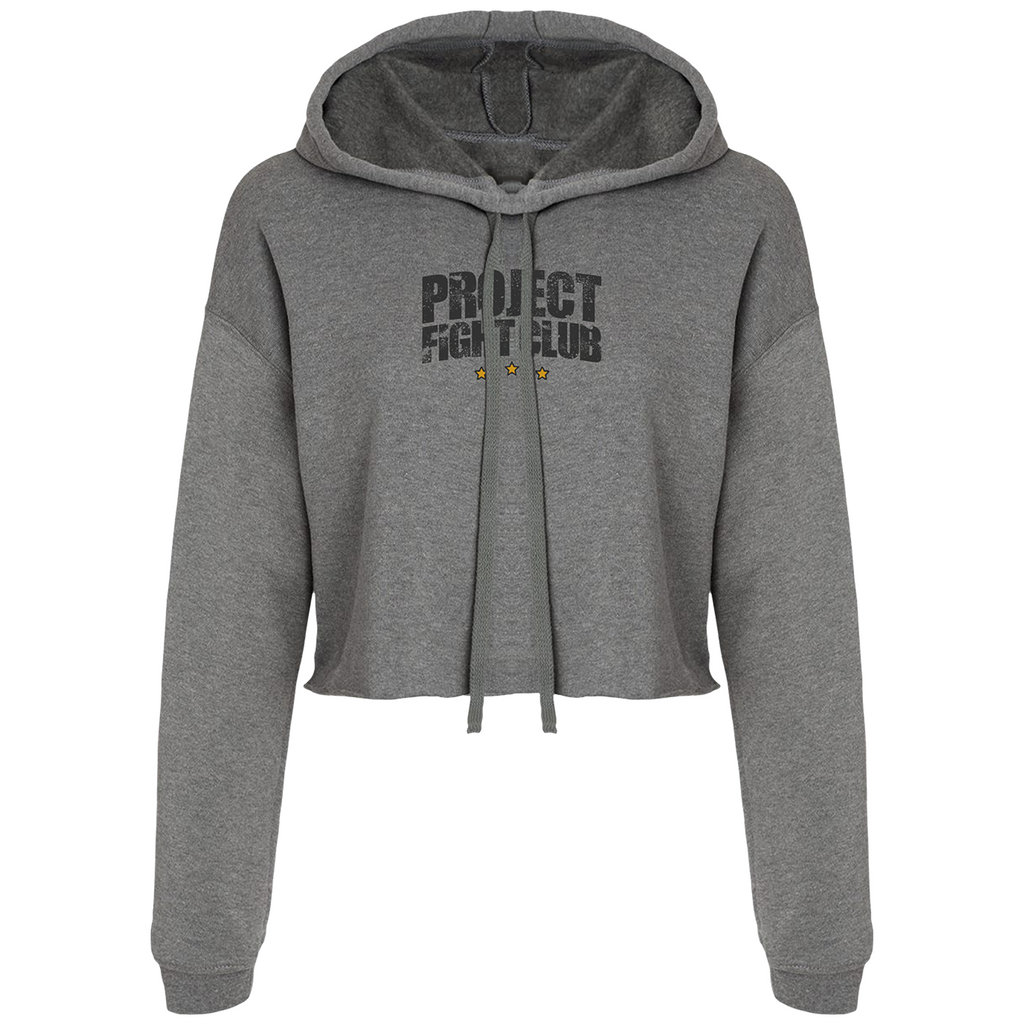 DEEP HEATHER CROPPED HOODIE - PROTECT ANIMALS & WILDLIFE