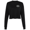 WOMENS BLACK CROPPED FLEECE - HONOR SOLDIERS & VETERANS