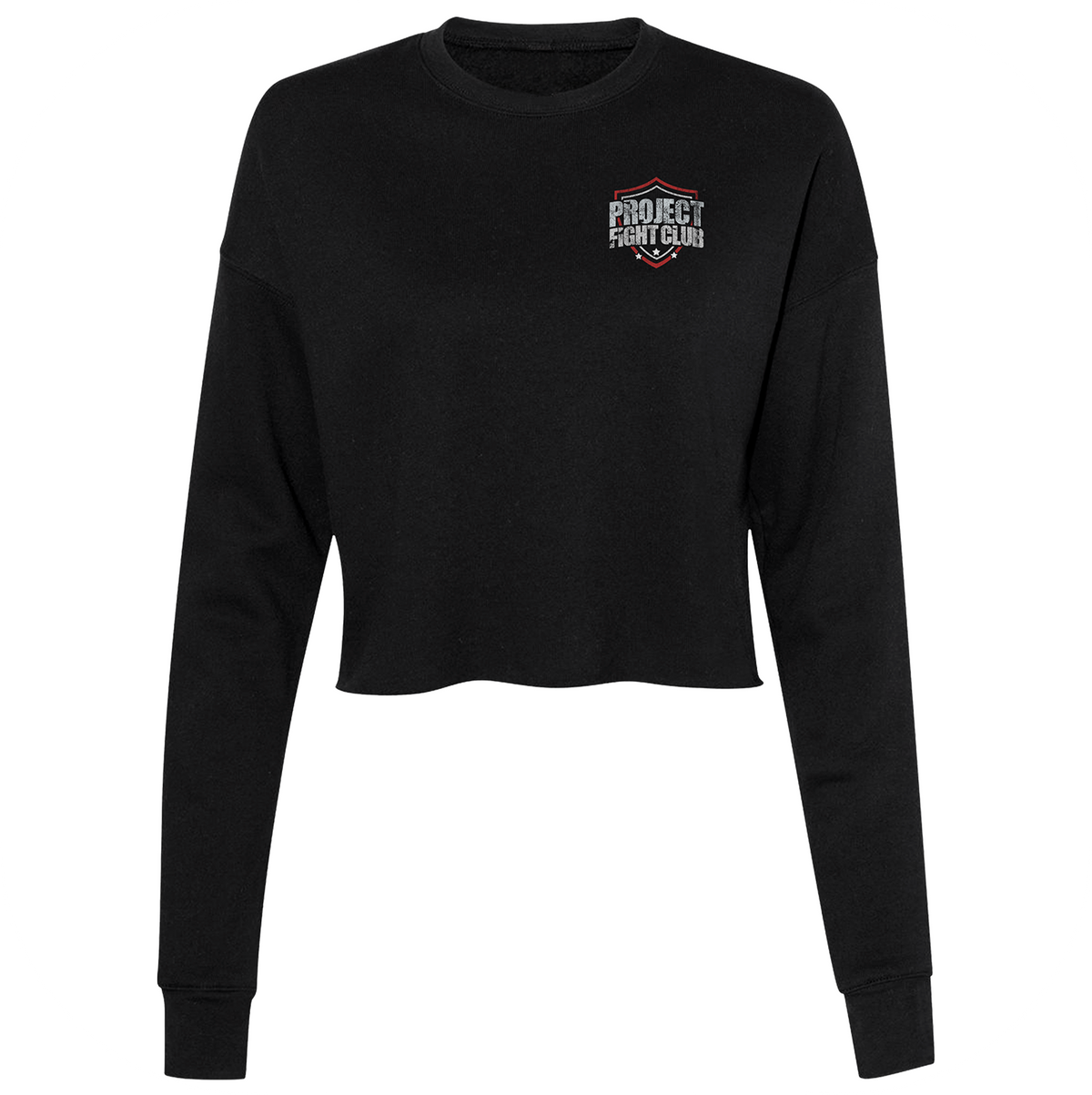 BLACK CROPPED SWEATSHIRT - HONOR FIREFIGHTERS & EMTs
