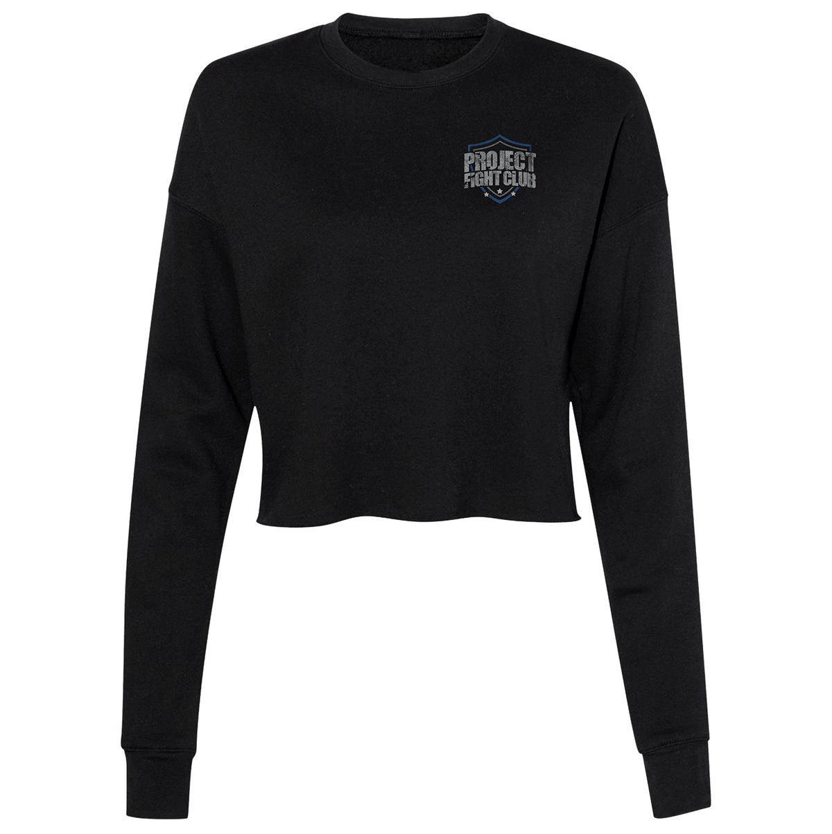 BLACK CROPPED FLEECE - SUPPORT POLICE