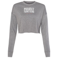 WOMENS GREY CROPPED SWEATSHIRT 2 - HONOR FIREFIGHTERS & EMTs