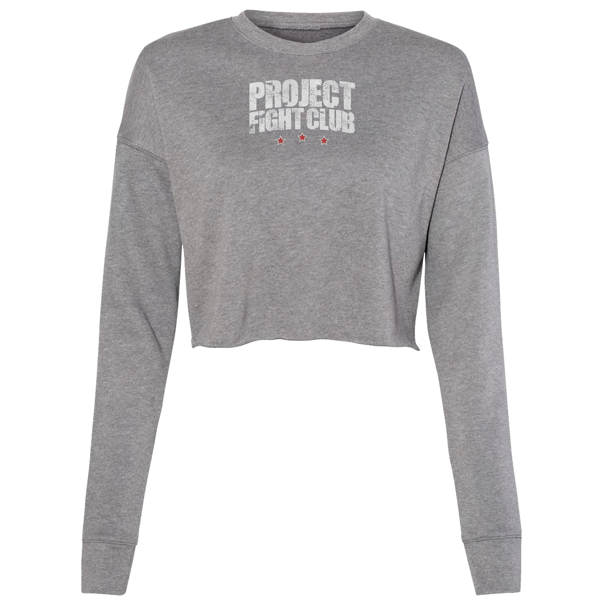 WOMENS GREY CROPPED SWEATSHIRT 2 - HONOR FIREFIGHTERS & EMTs