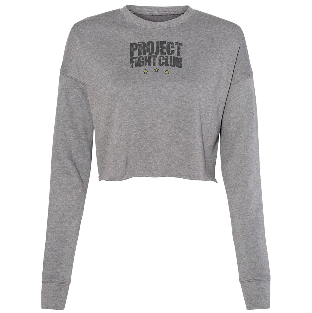GREY CROPPED SWEATSHIRT - SPREAD CHRISTIANITY