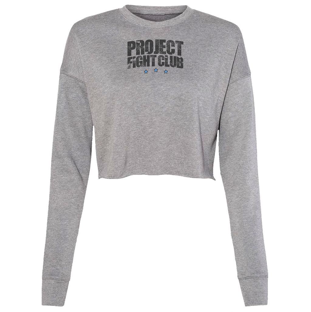 HEATHER GREY CROPPED FLEECE - SUPPORT POLICE