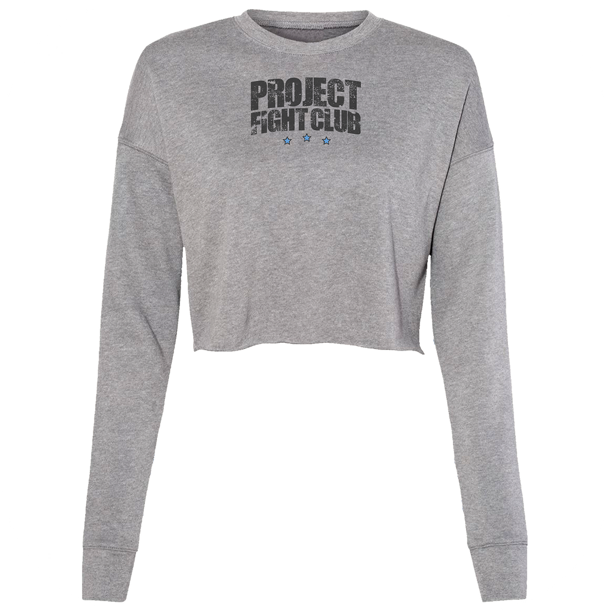 HEATHER GREY CROPPED FLEECE - SUPPORT POLICE