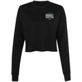 WOMENS BLACK CROPPED FLEECE - FIGHT ADDICTION