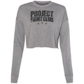 WOMENS GREY CROPPED SWEATSHIRT - PROTECT ANIMALS & WILDLIFE