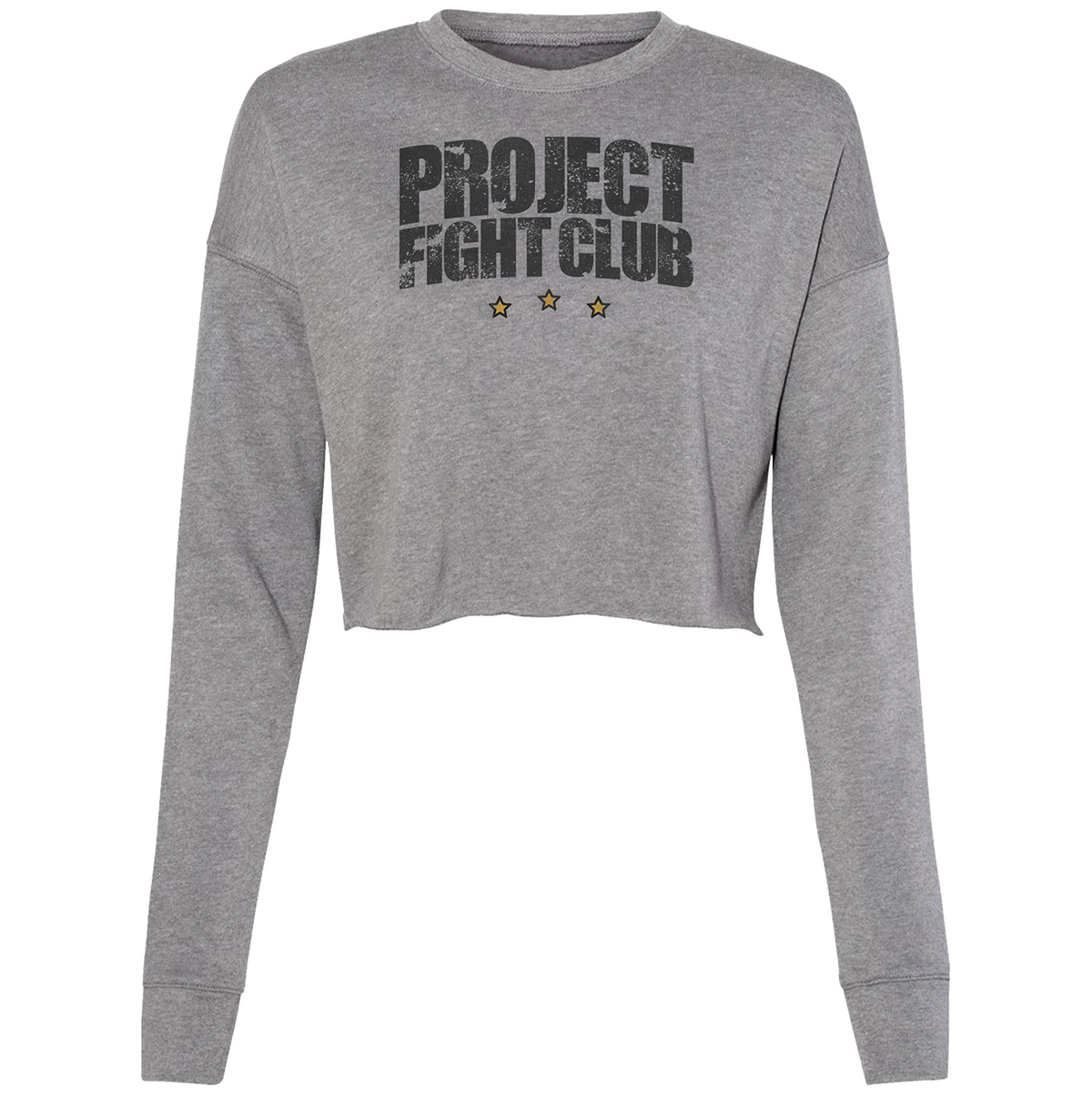 WOMENS GREY CROPPED SWEATSHIRT - PROTECT ANIMALS & WILDLIFE