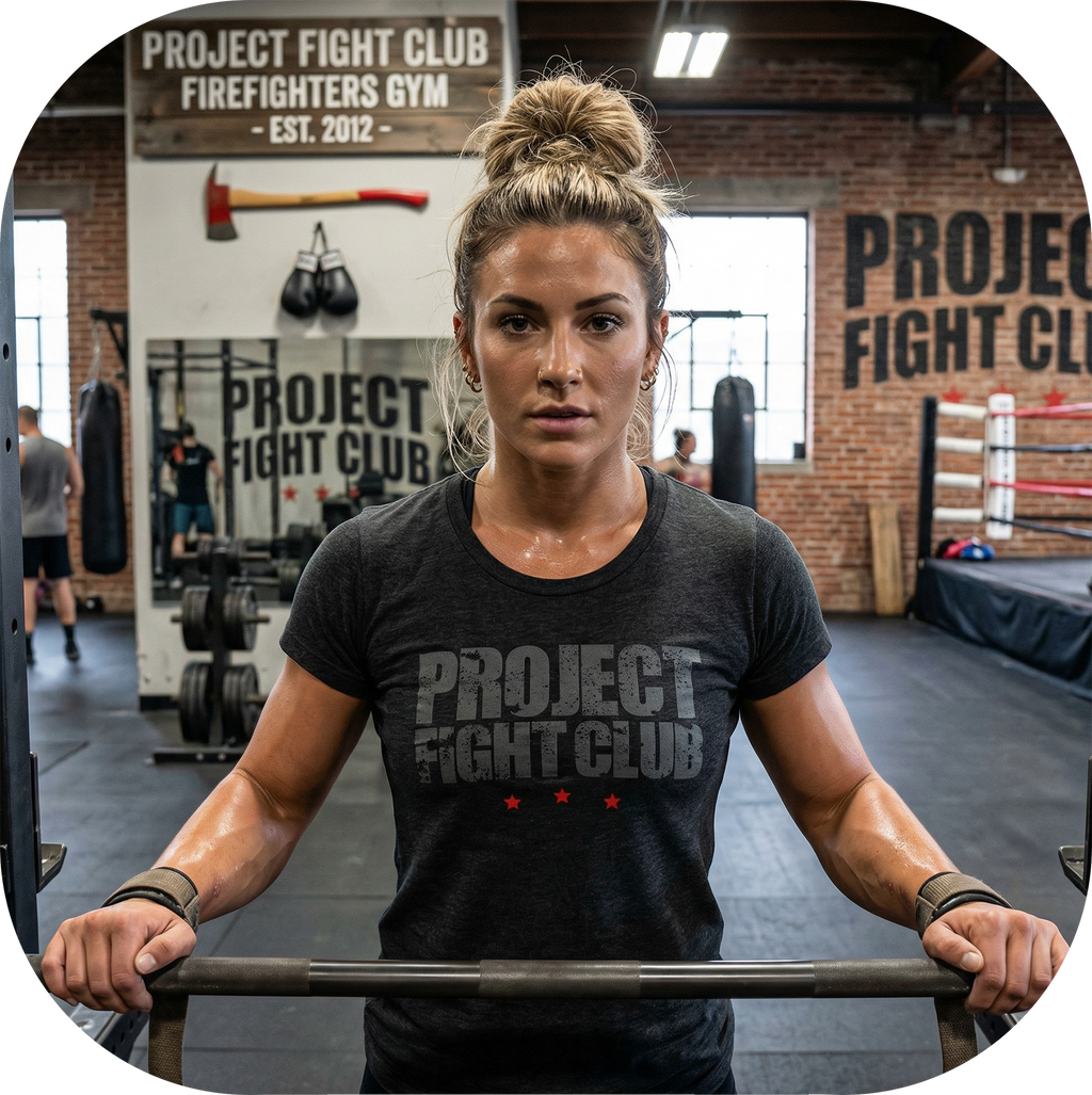 WOMENS BLACK T-SHIRT - HONOR FIREFIGHTERS & EMTs