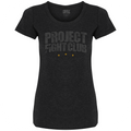 WOMENS BLACK T-SHIRT - PROTECT ANIMALS & WILDLIFE
