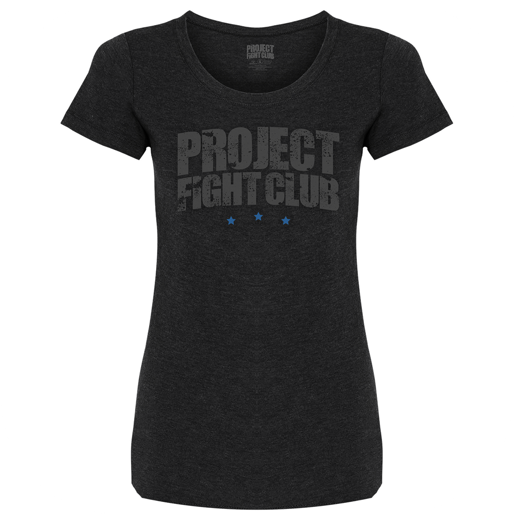 WOMENS BLACK T-SHIRT - SUPPORT POLICE