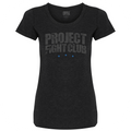 WOMENS BLACK T-SHIRT - SUPPORT POLICE