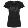 WOMENS BLACK T-SHIRT - HONOR FIREFIGHTERS & EMTs