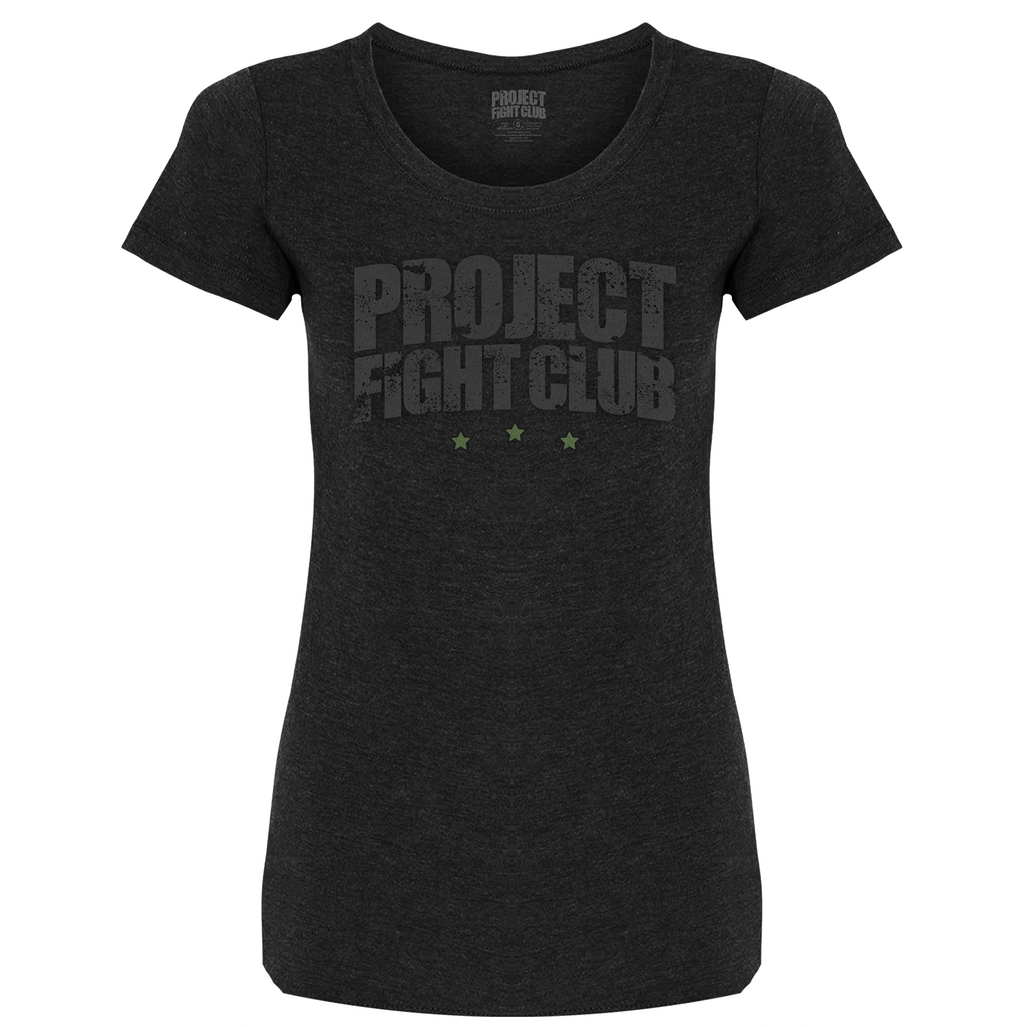 WOMENS BLACK T-SHIRT - HONOR SOLDIERS & VETERANS