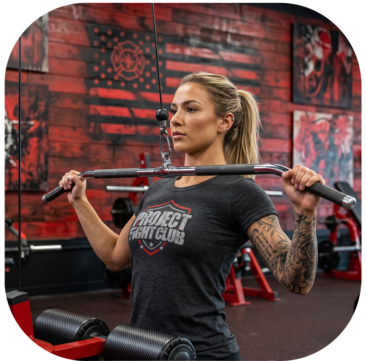 WOMENS DARK GREY T-SHIRT - HONOR FIREFIGHTERS & EMTs