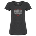 WOMENS DARK GREY T-SHIRT - HONOR FIREFIGHTERS & EMTs