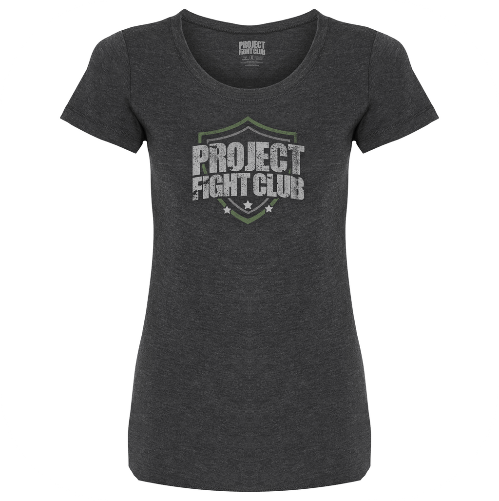WOMENS DARK GREY T-SHIRT - HONOR SOLDIERS & VETERANS