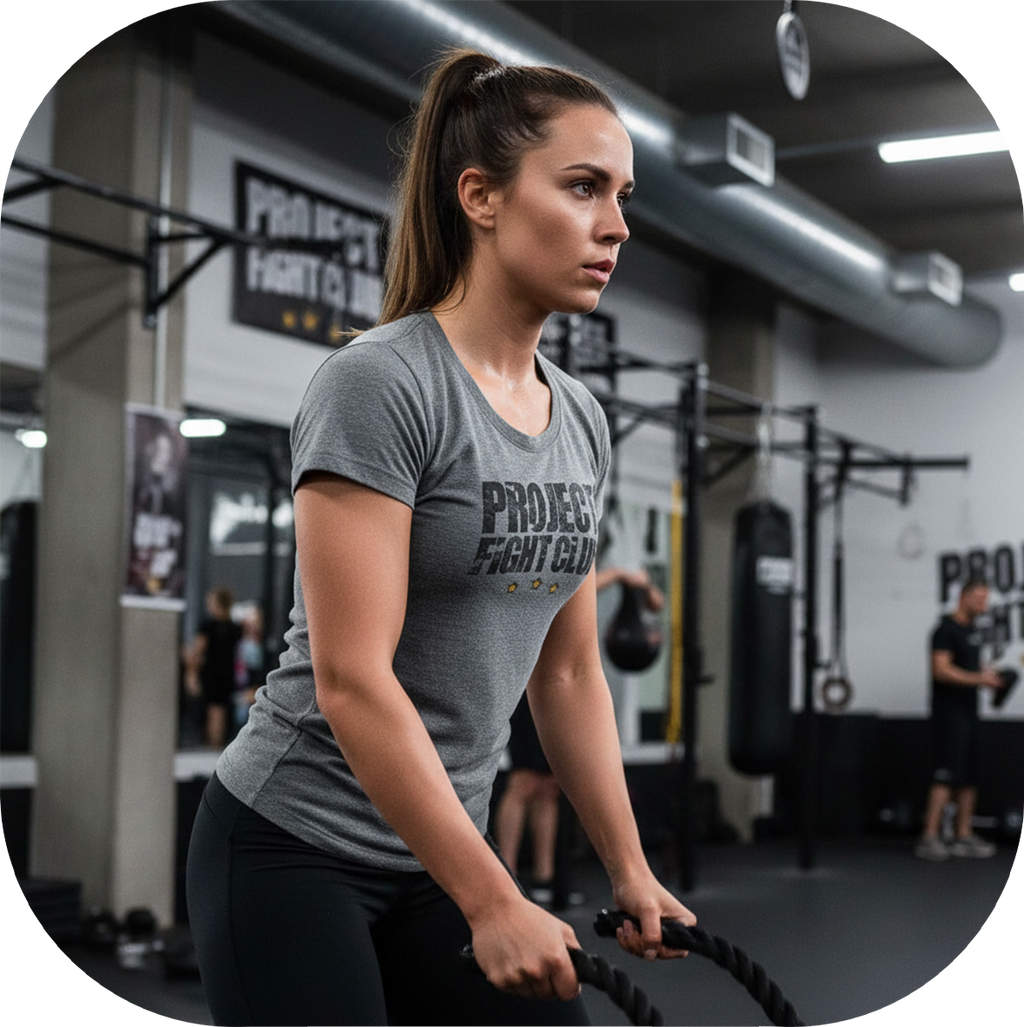 WOMENS GREY T-SHIRT - PROTECT ANIMALS & WILDLIFE