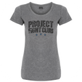 WOMENS GREY T-SHIRT - SUPPORT POLICE
