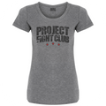 WOMENS GREY T-SHIRT - HONOR FIREFIGHTERS & EMTs