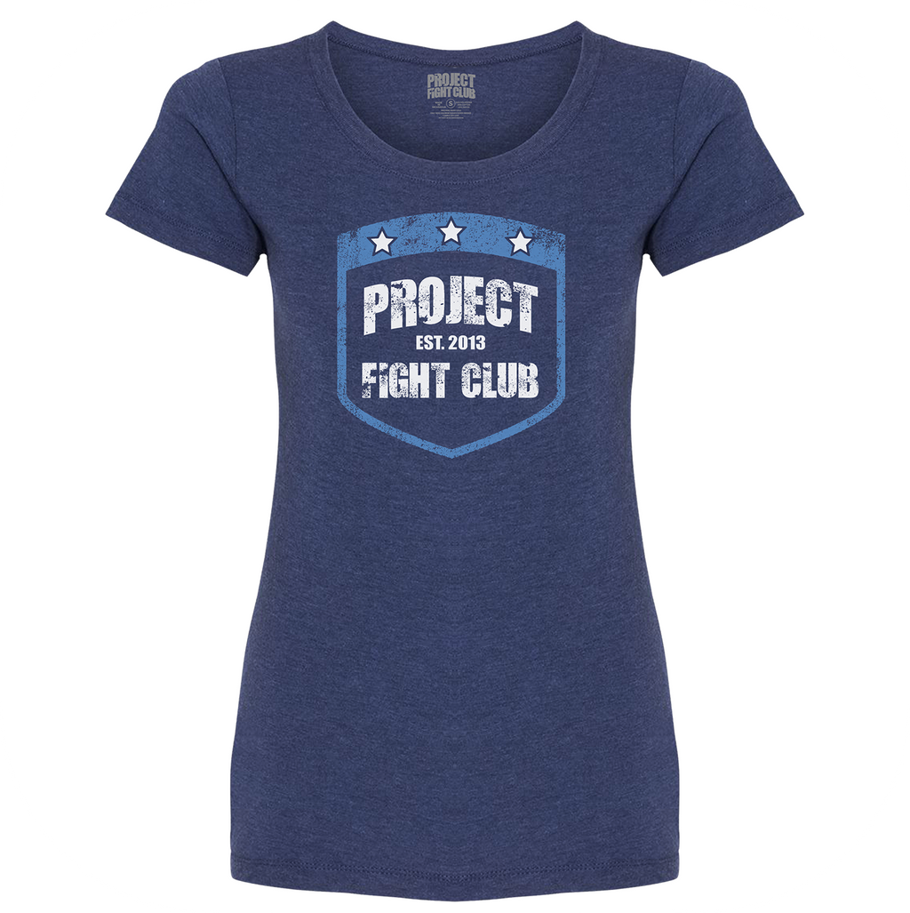 WOMENS NAVY T-SHIRT - SUPPORT POLICE