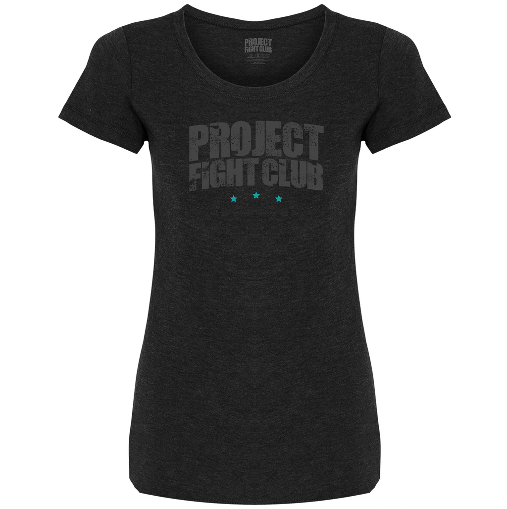 WOMENS BLACK T-SHIRT - FIGHT ADDICTION