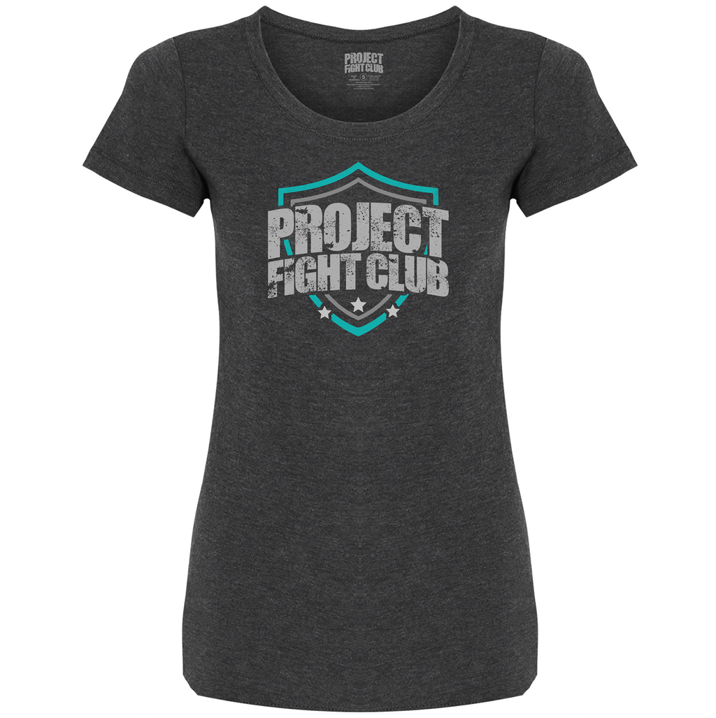 WOMENS CHARCOAL T-SHIRT - FIGHT ADDICTION