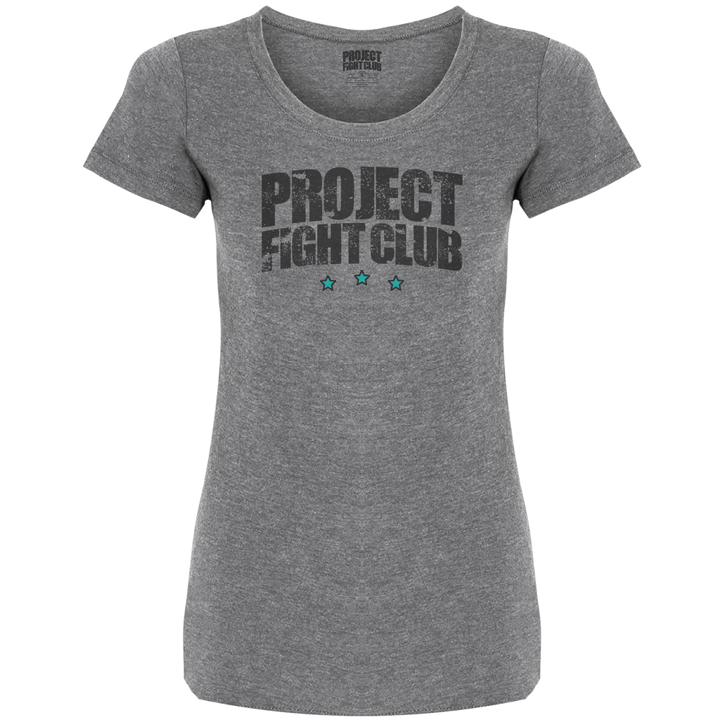 WOMENS GREY T-SHIRT - FIGHT ADDICTION