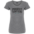 WOMENS GREY T-SHIRT - FIGHT ADDICTION