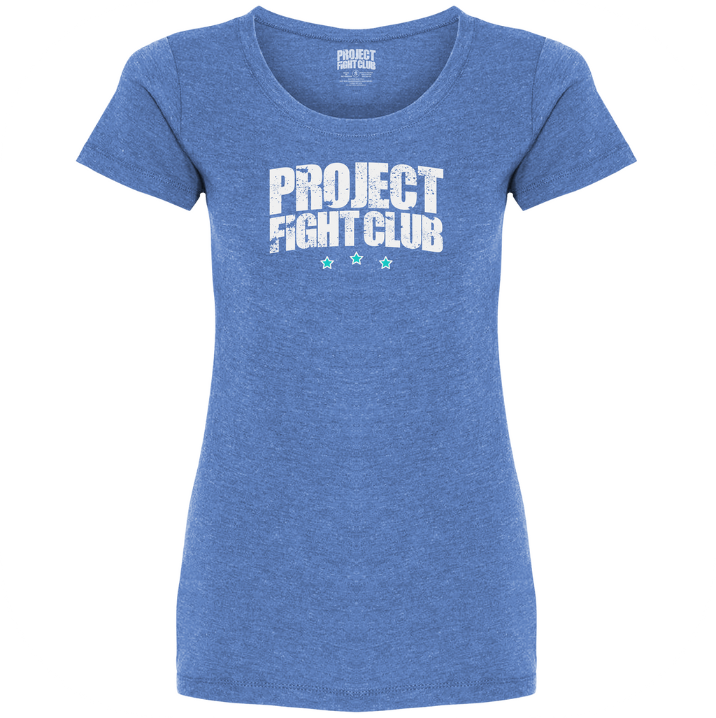 WOMENS LIGHT BLUE T-SHIRT - FIGHT ADDICTION