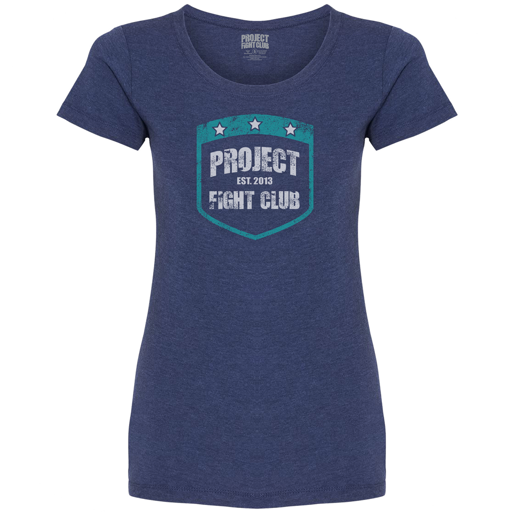 WOMENS DARK BLUE T-SHIRT - FIGHT ADDICTION