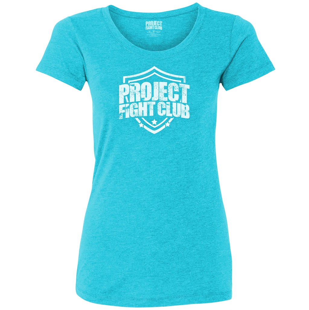 WOMENS TAHITI BLUE T-SHIRT - FIGHT ADDICTION