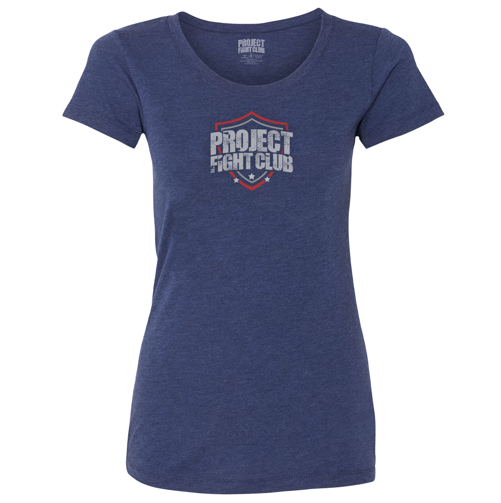 WOMENS NAVY T-SHIRT - HONOR FIREFIGHTERS & EMTs