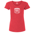 WOMENS RED T-SHIRT - HONOR FIREFIGHTERS & EMTs
