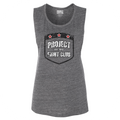 WOMENS DARK GREY MUSCLE TANK #2 - HONOR FIREFIGHTERS & EMTs